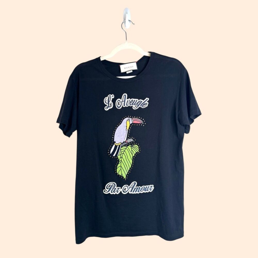 Gucci Parrot Graphic T-Shirt